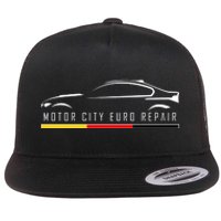 Motor City Euro Repair Flat Bill Trucker Hat