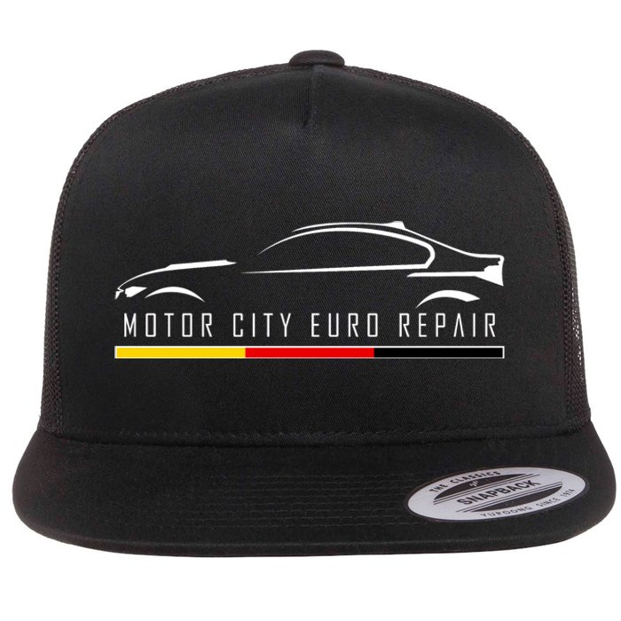 Motor City Euro Repair Flat Bill Trucker Hat