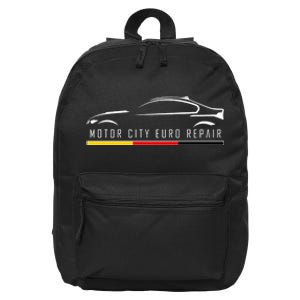 Motor City Euro Repair 16 in Basic Backpack