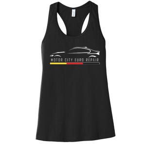 Motor City Euro Repair Women's Racerback Tank