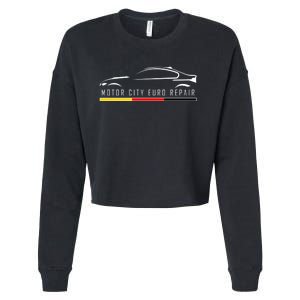 Motor City Euro Repair Cropped Pullover Crew