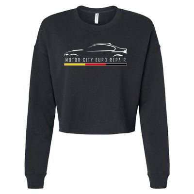 Motor City Euro Repair Cropped Pullover Crew