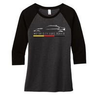 Motor City Euro Repair Women's Tri-Blend 3/4-Sleeve Raglan Shirt