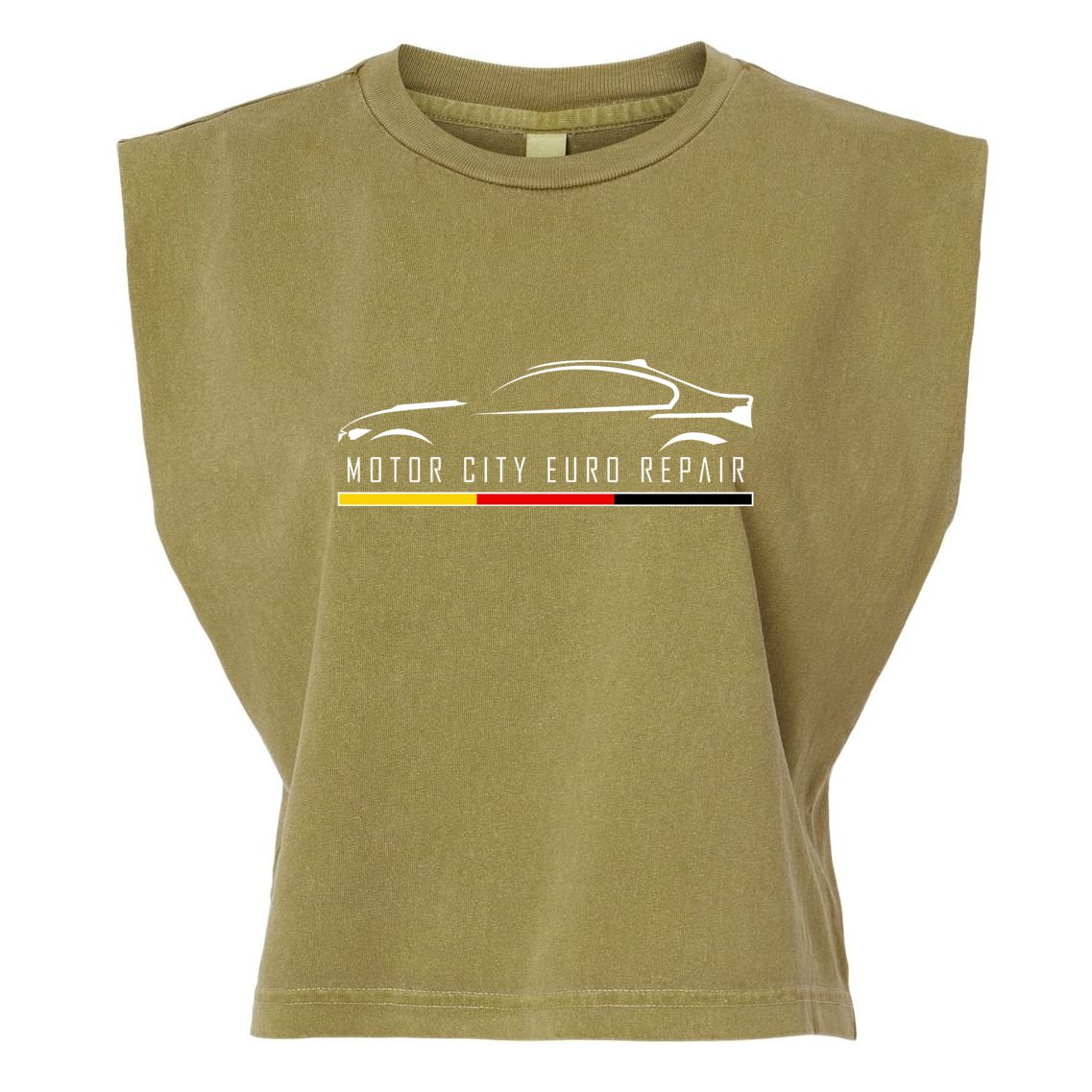Motor City Euro Repair Garment-Dyed Women's Muscle Tee