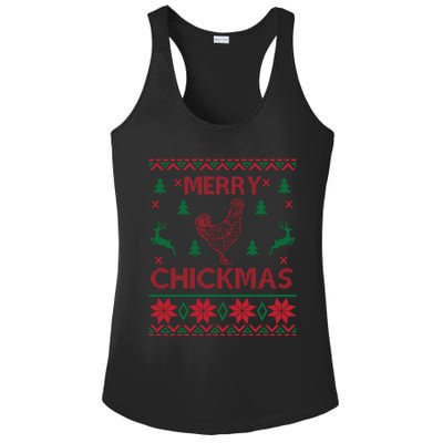 Merry Chickmas Egg Chicken Cool Hilarious Xcute Giftmas Gift Cute Gift Ladies PosiCharge Competitor Racerback Tank