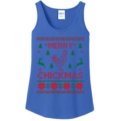 Merry Chickmas Egg Chicken Cool Hilarious Xcute Giftmas Gift Cute Gift Ladies Essential Tank