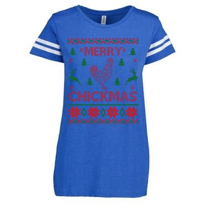 Merry Chickmas Egg Chicken Cool Hilarious Xcute Giftmas Gift Cute Gift Enza Ladies Jersey Football T-Shirt