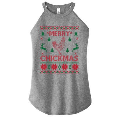 Merry Chickmas Egg Chicken Cool Hilarious Xcute Giftmas Gift Cute Gift Women's Perfect Tri Rocker Tank