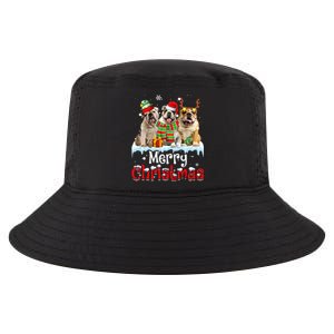 Merry Christmas English Bulldog Dog Squad Santa Dog Xmas Gift Cool Comfort Performance Bucket Hat