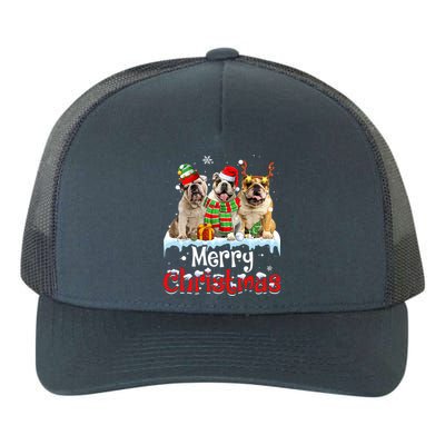 Merry Christmas English Bulldog Dog Squad Santa Dog Xmas Gift Yupoong Adult 5-Panel Trucker Hat