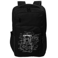 Mechanics Car Engine Pieces Cars Lovers Muscle Cars Impact Tech Backpack