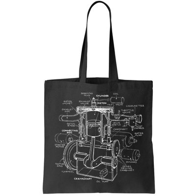 Mechanics Car Engine Pieces Cars Lovers Muscle Cars Bag