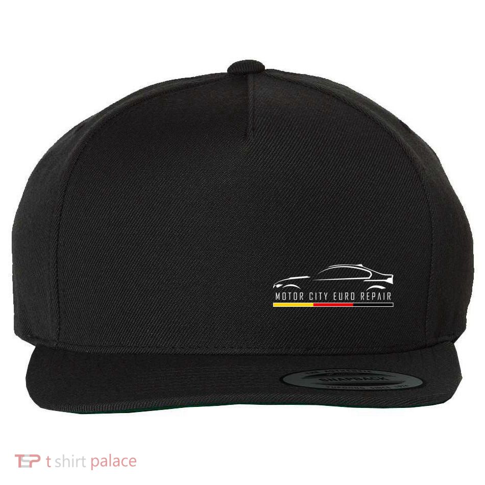 Motor City Euro Front And Back Wool Snapback Cap