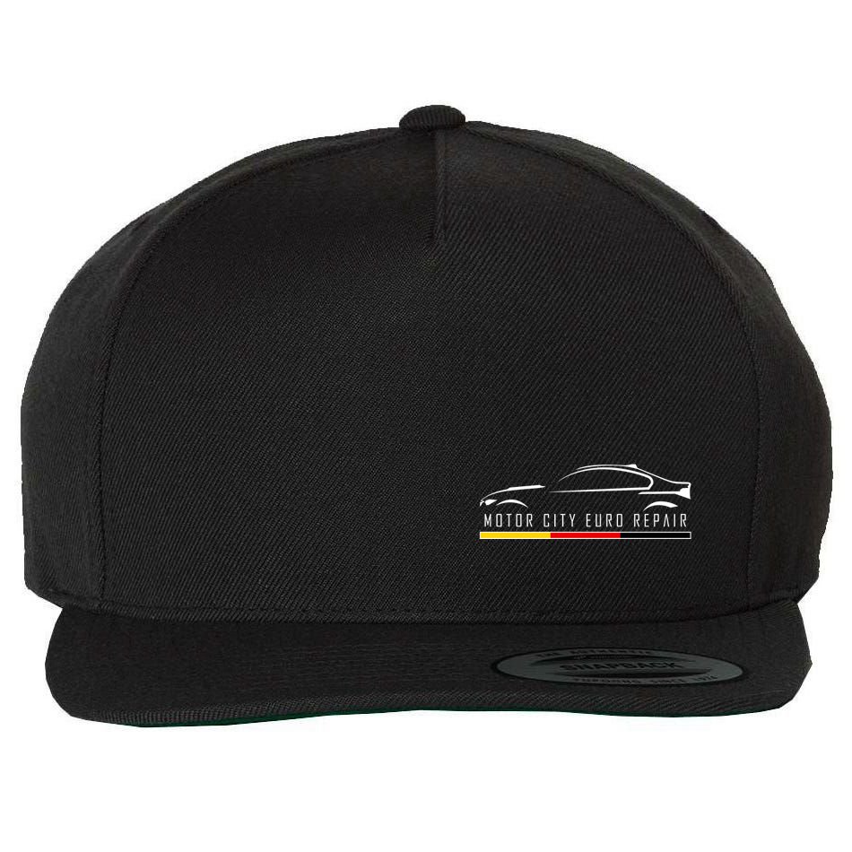 Motor City Euro Front And Back Wool Snapback Cap