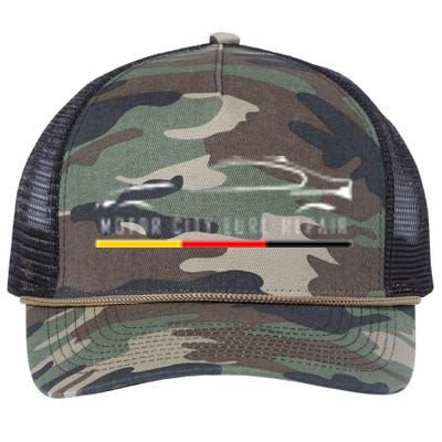 Motor City Euro Front And Back Retro Rope Trucker Hat Cap