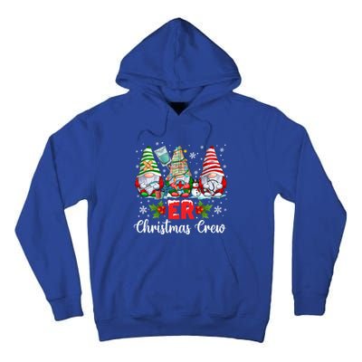 Merry Christmas Er Nurse Squad Gnomies Nursing Xmas Gnome Great Gift Tall Hoodie