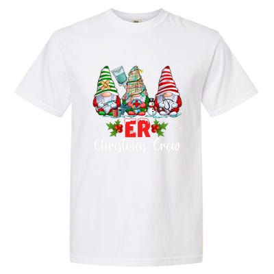 Merry Christmas Er Nurse Squad Gnomies Nursing Xmas Gnome Great Gift Garment-Dyed Heavyweight T-Shirt