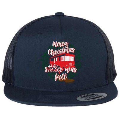 Merry Christmas &#!%Er Was Bull Flat Bill Trucker Hat