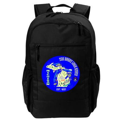 Michigan Circle Emblem The Great Lake State Backpack