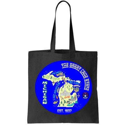 Michigan Circle Emblem The Great Lake State Bag