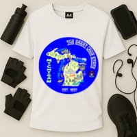 Michigan Circle Emblem The Great Lake State Cooling Performance Crew T-Shirt