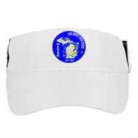 Michigan Circle Emblem The Great Lake State Adult Drive Performance Visor