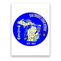 Michigan Circle Emblem The Great Lake State Poster