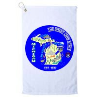 Michigan Circle Emblem The Great Lake State Golf Towel
