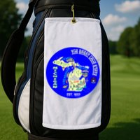 Michigan Circle Emblem The Great Lake State Golf Towel