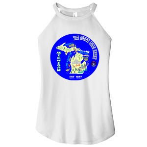 Michigan Circle Emblem The Great Lake State Women’s Perfect Tri Rocker Tank