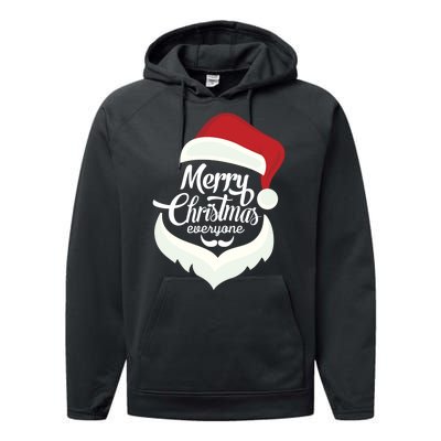 Merry Christmas Everyone Performance Fleece Hoodie