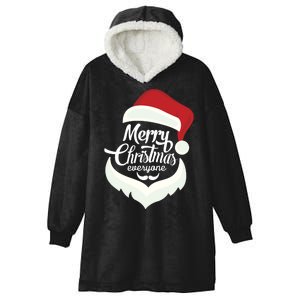 Merry Christmas Everyone Hooded Wearable Blanket