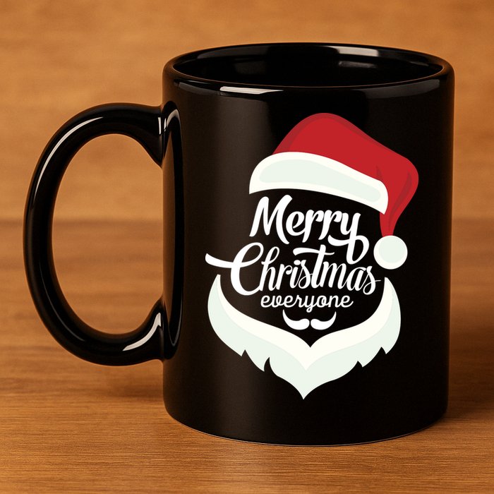 Merry Christmas Everyone 11oz C Handle Ceramic Mug