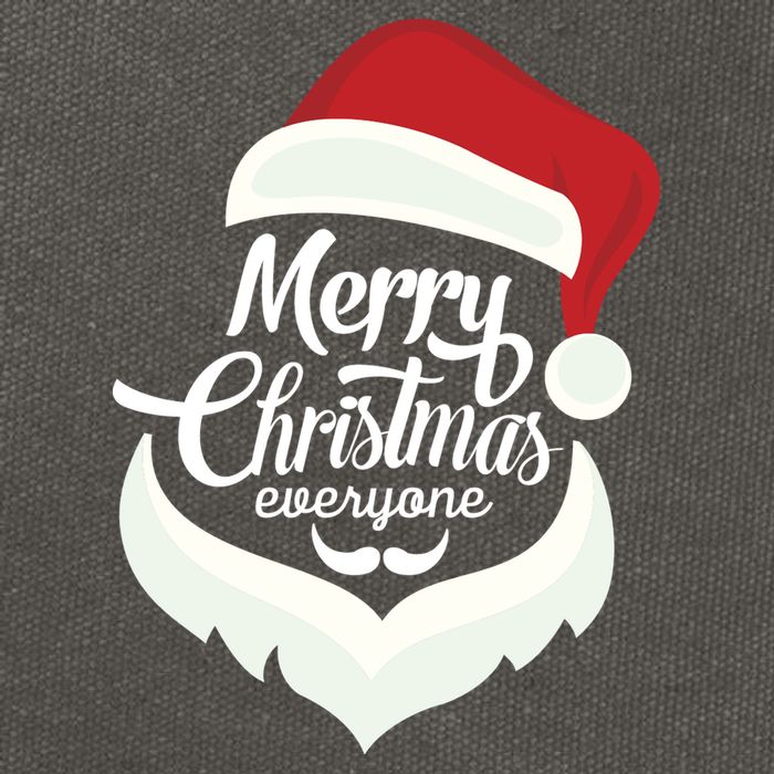 Merry Christmas Everyone Cotton Canvas Backpack