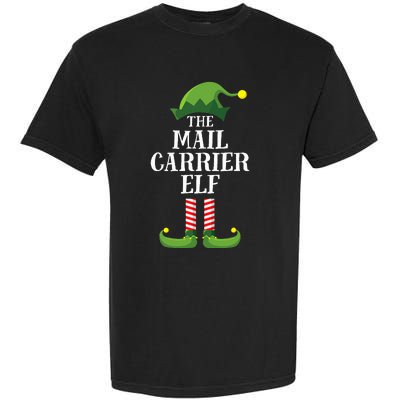 Mail Carrier Elf Matching Family Group Christmas Party Pj Garment-Dyed Heavyweight T-Shirt