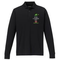 Mail Carrier Elf Matching Family Group Christmas Party Pj Performance Long Sleeve Polo