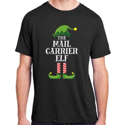 Mail Carrier Elf Matching Family Group Christmas Party Pj Adult ChromaSoft Performance T-Shirt