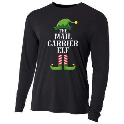 Mail Carrier Elf Matching Family Group Christmas Party Pj Cooling Performance Long Sleeve Crew