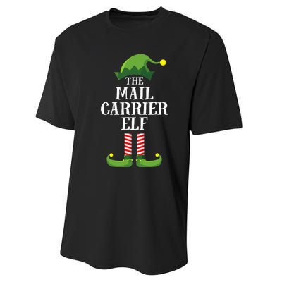 Mail Carrier Elf Matching Family Group Christmas Party Pj Performance Sprint T-Shirt