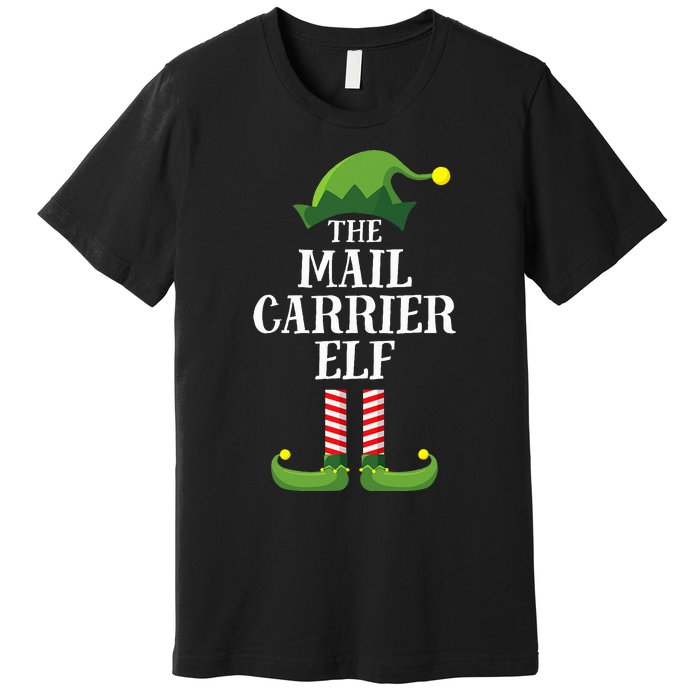 Mail Carrier Elf Matching Family Group Christmas Party Pj Premium T-Shirt