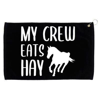 My Crew Eats Hay Horse Horseback Riding Meaningful Gift Grommeted Golf Towel