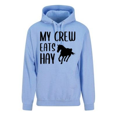 My Crew Eats Hay Horse Horseback Riding Meaningful Gift Unisex Surf Hoodie