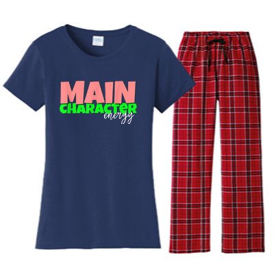 Main Character Energy SMH Specialties Women's Flannel Pajama Set