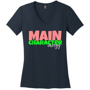 Main Character Energy SMH Specialties Women's V-Neck T-Shirt