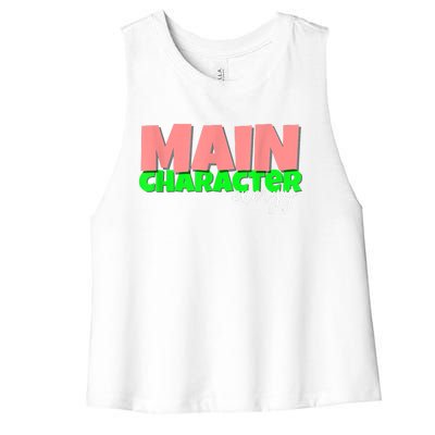 Main Character Energy SMH Specialties Women's Racerback Cropped Tank