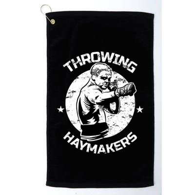 Mma Cage Fighter Throwing Haymakers Mixed Martial Arts Gift Golf Towel
