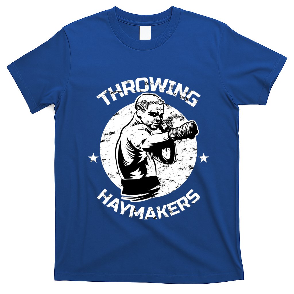 Mma Cage Fighter Throwing Haymakers Mixed Martial Arts Gift T-Shirt