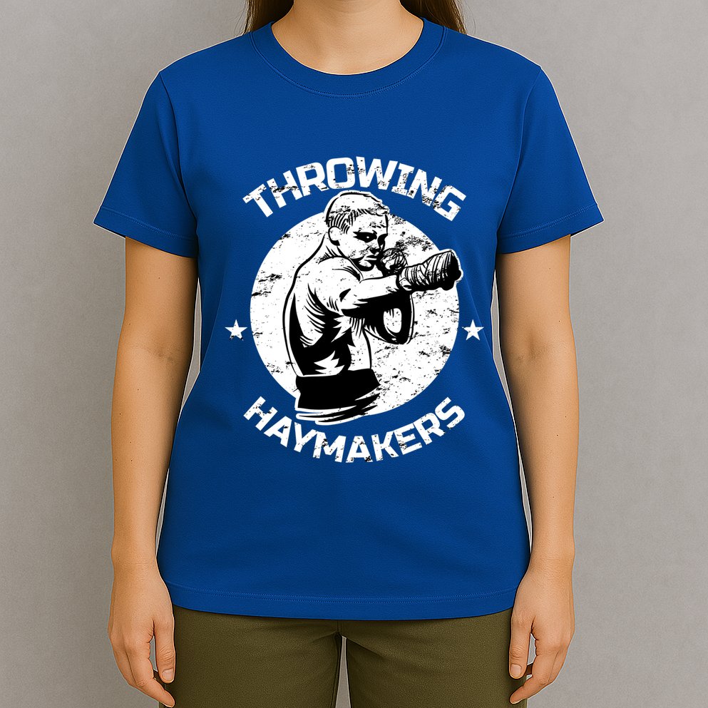 Mma Cage Fighter Throwing Haymakers Mixed Martial Arts Gift T-Shirt