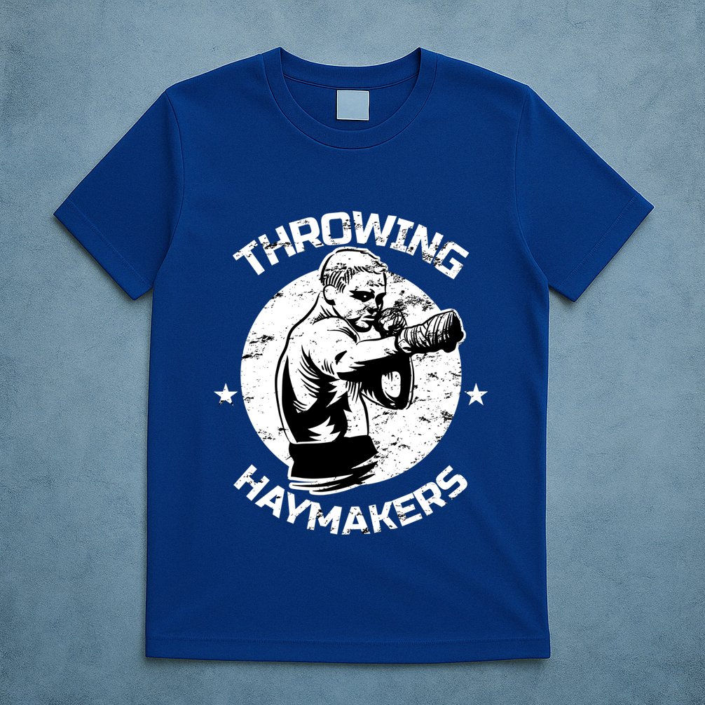Mma Cage Fighter Throwing Haymakers Mixed Martial Arts Gift T-Shirt