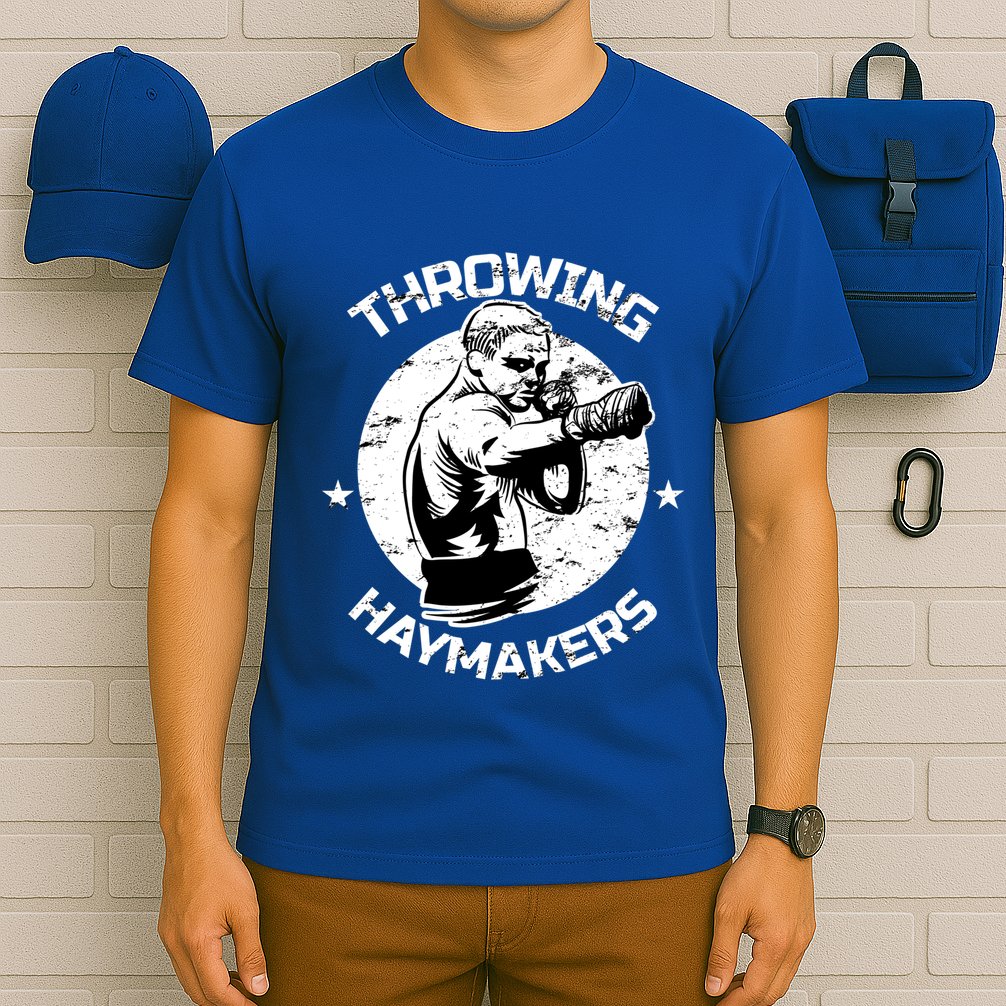 Mma Cage Fighter Throwing Haymakers Mixed Martial Arts Gift T-Shirt